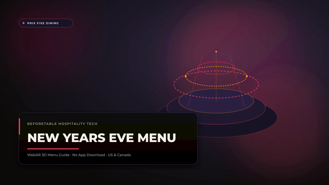 New Year's Eve Prix Fixe AR Menu: Maximizing High-Ticket Gala Seating Revenue New Year's Eve Prix Fixe AR Menu: Maximizing High-Ticket Gala Seating Revenue - BeforeTable WebAR Restaurant Menu Guide