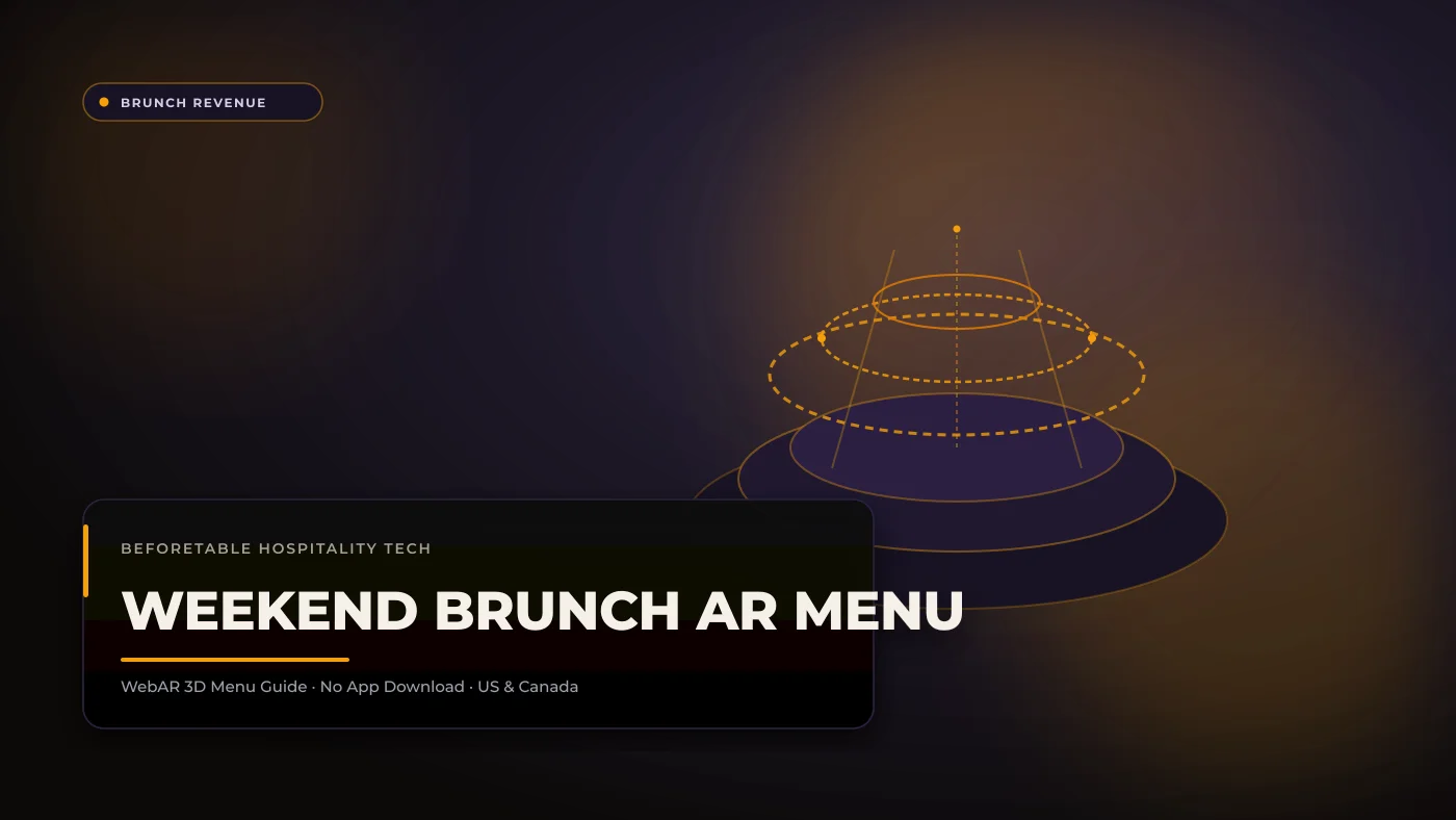 Weekend Brunch AR Menu: How Visual Dish Previews Boost Table Turn and Check Size Weekend Brunch AR Menu: How Visual Dish Previews Boost Table Turn and Check Size - BeforeTable WebAR Restaurant Menu Guide